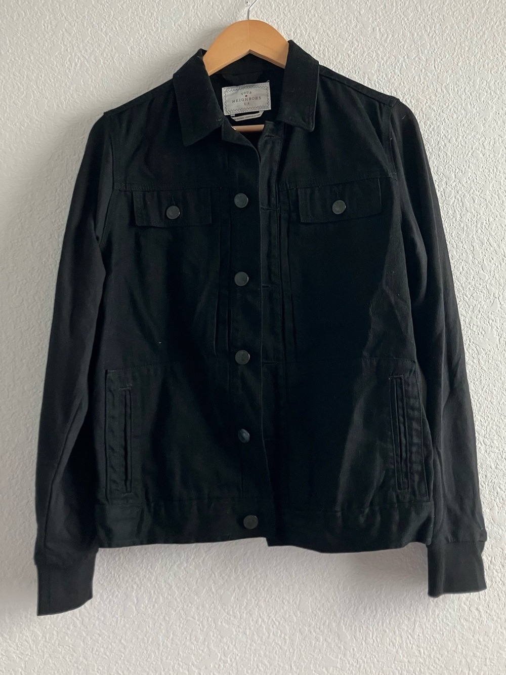 Men's Black Denim Jacket- more pics